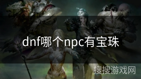 dnf哪个npc有宝珠 dnf哪个npc有宝珠