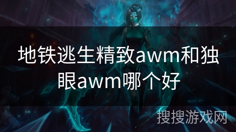 地铁逃生精致awm和独眼awm哪个好