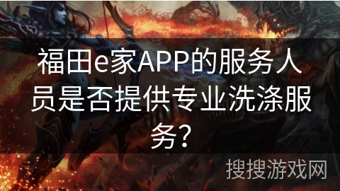 福田e家APP的服务人员是否提供专业洗涤服务？