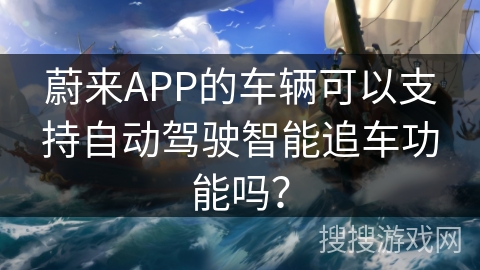 蔚来APP的车辆可以支持自动驾驶智能追车功能吗？