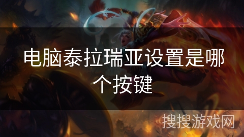 电脑泰拉瑞亚设置是哪个按键