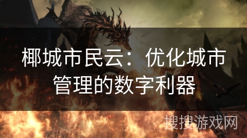椰城市民云:优化城市管理的数字利器 椰城市民云:优化城市管理的数字利器