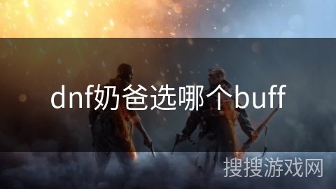 dnf奶爸选哪个buff dnf奶爸选哪个buff