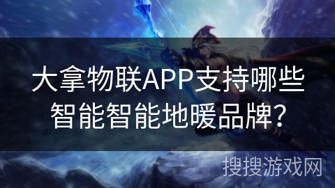 大拿物联APP支持哪些智能智能地暖品牌？