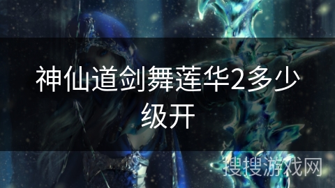 神仙道剑舞莲华2多少级开