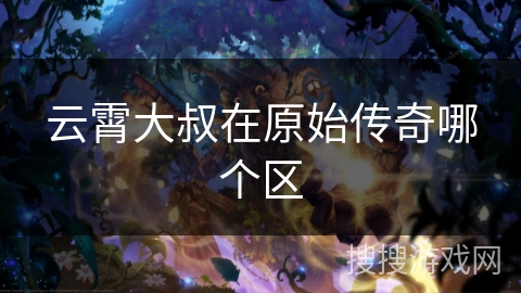 云霄大叔在原始传奇哪个区 云霄大叔在原始传奇哪个区