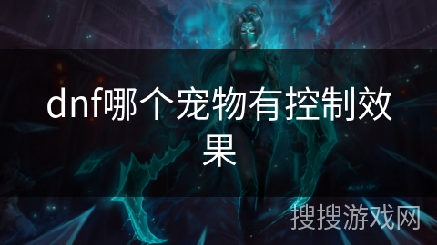 dnf哪个宠物有控制效果 dnf哪个宠物有控制效果