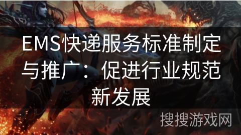 EMS快递服务标准制定与推广:促进行业规范新发展 EMS快递服务标准制定与推广:促进行业规范新发展