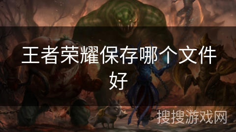 王者荣耀保存哪个文件好