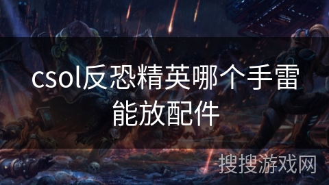 csol反恐精英哪个手雷能放配件