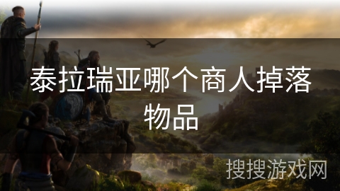 泰拉瑞亚哪个商人掉落物品