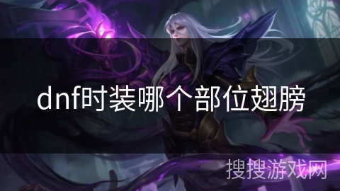 dnf时装哪个部位翅膀