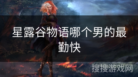 星露谷物语哪个男的最勤快