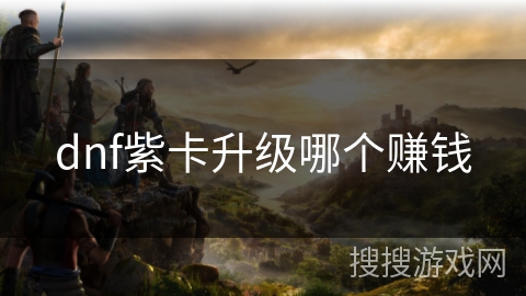 dnf紫卡升级哪个赚钱
