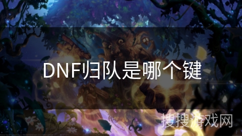 DNF归队是哪个键 DNF归队是哪个键