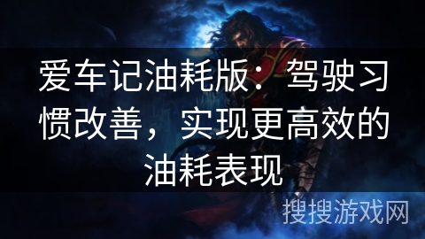 爱车记油耗版：驾驶习惯改善，实现更高效的油耗表现