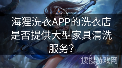 海狸洗衣APP的洗衣店是否提供大型家具清洗服务？