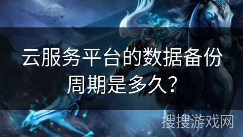 云服务平台的数据备份周期是多久？