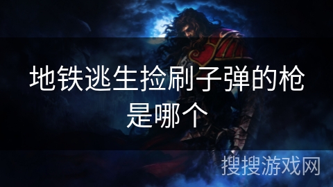 地铁逃生捡刷子弹的枪是哪个 地铁逃生捡刷子弹的枪是哪个