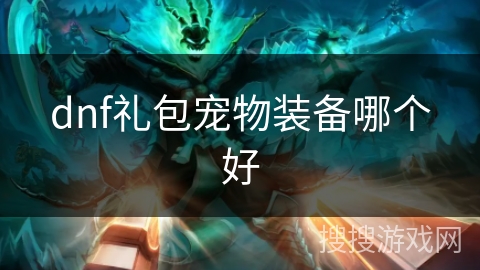 dnf礼包宠物装备哪个好