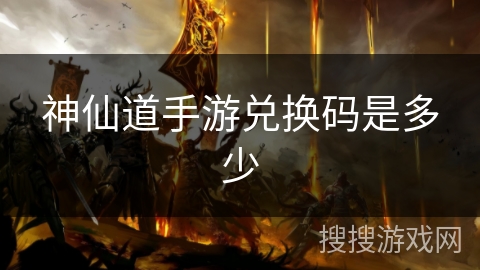 神仙道手游兑换码是多少
