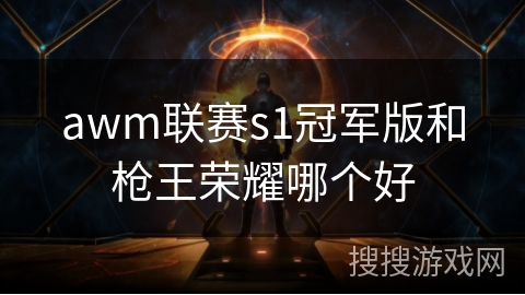 awm联赛s1冠军版和枪王荣耀哪个好