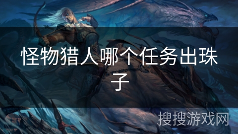 怪物猎人哪个任务出珠子