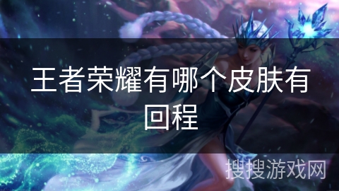 王者荣耀有哪个皮肤有回程