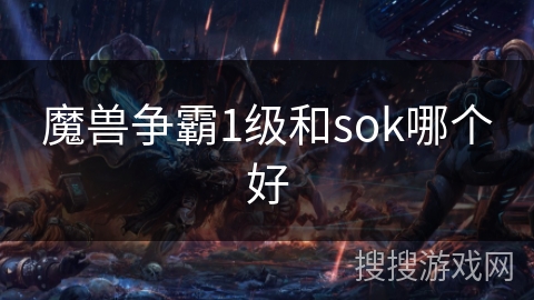 魔兽争霸1级和sok哪个好