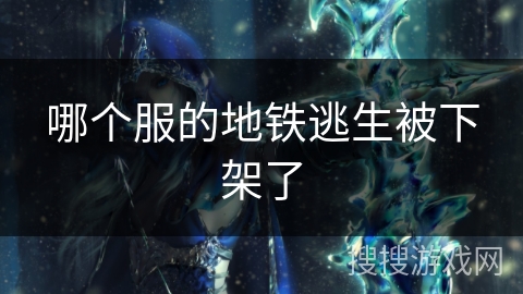 哪个服的地铁逃生被下架了