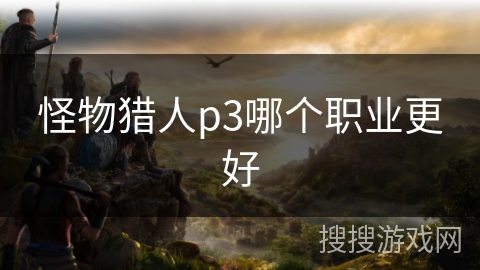 怪物猎人p3哪个职业更好