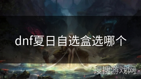 dnf夏日自选盒选哪个 dnf夏日自选盒选哪个
