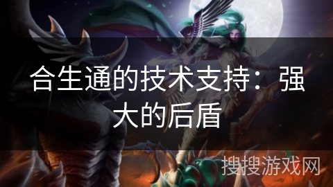 合生通的技术支持：强大的后盾