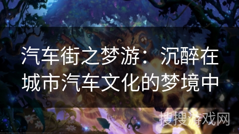 汽车街之梦游：沉醉在城市汽车文化的梦境中