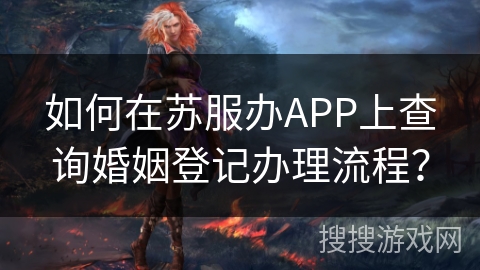 如何在苏服办APP上查询婚姻登记办理流程？