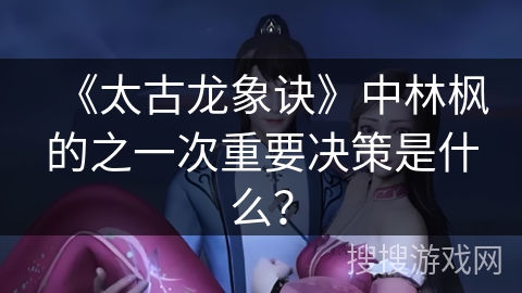 《太古龙象诀》中林枫的之一次重要决策是什么？