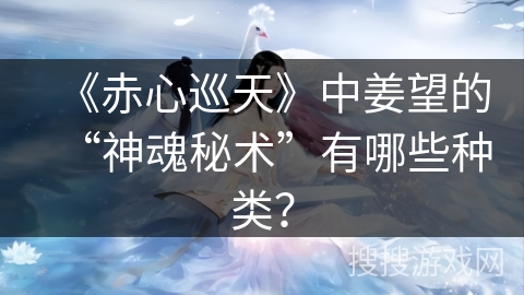 《赤心巡天》中姜望的“神魂秘术”有哪些种类？