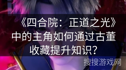 《四合院：正道之光》中的主角如何通过古董收藏提升知识？