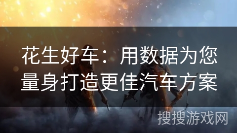花生好车：用数据为您量身打造更佳汽车方案