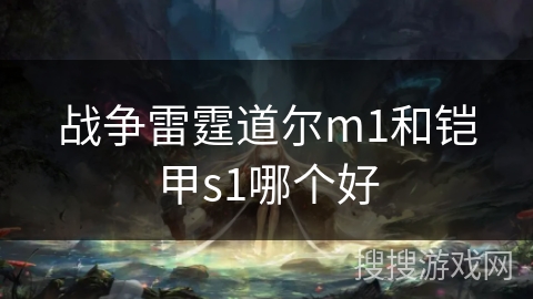 战争雷霆道尔m1和铠甲s1哪个好