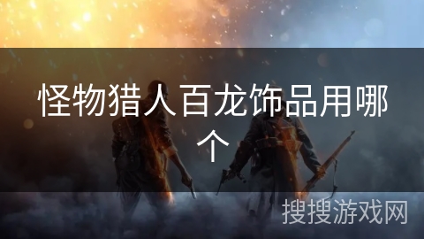 怪物猎人百龙饰品用哪个