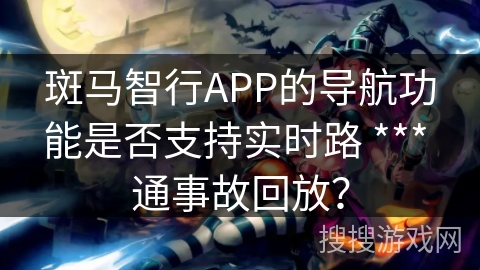 斑马智行APP的导航功能是否支持实时路 *** 通事故回放？
