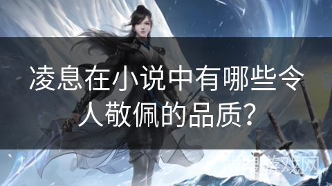 凌息在小说中有哪些令人敬佩的品质？