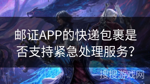 邮证APP的快递包裹是否支持紧急处理服务？