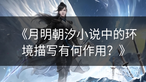 《月明朝汐小说中的环境描写有何作用？》