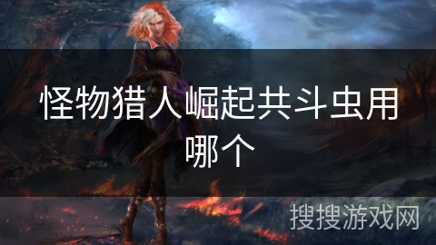 怪物猎人崛起共斗虫用哪个