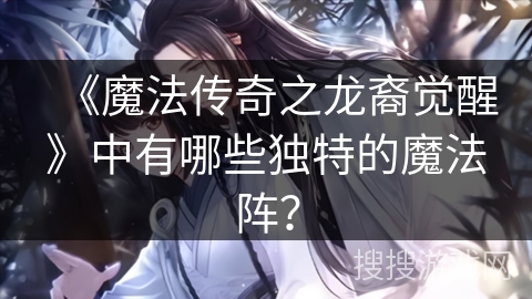 《魔法传奇之龙裔觉醒》中有哪些独特的魔法阵？