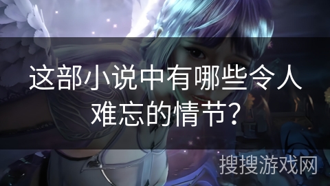 这部小说中有哪些令人难忘的情节？