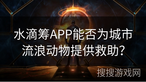 水滴筹APP能否为城市流浪动物提供救助？