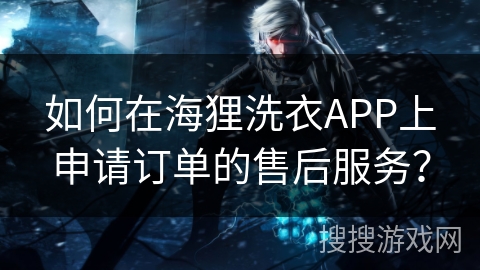如何在海狸洗衣APP上申请订单的售后服务？